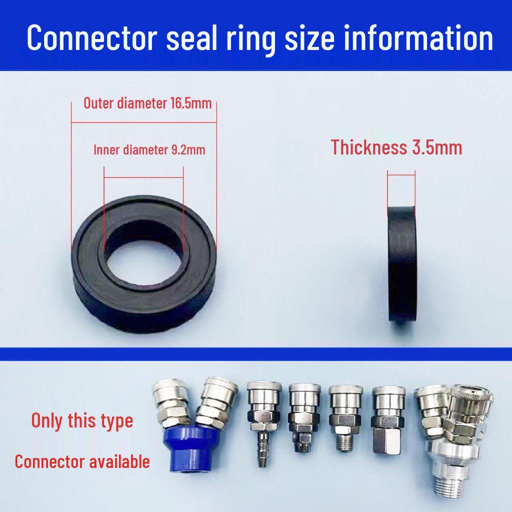 C-Type Pneumatic Quick Coupling with O-Ring Gasket, Valve Core, Spring, and Air Hose Female Connector Accessories