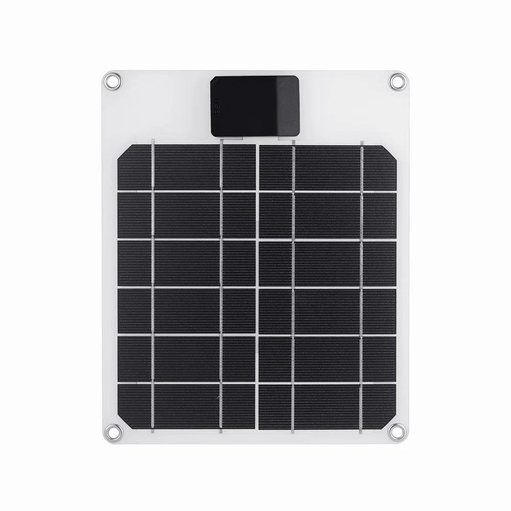 5W 5V Power Solar Charging Pad USB Output Cell Phone Outdoor Solar Charger Outdoor Portable Hangable Mobile