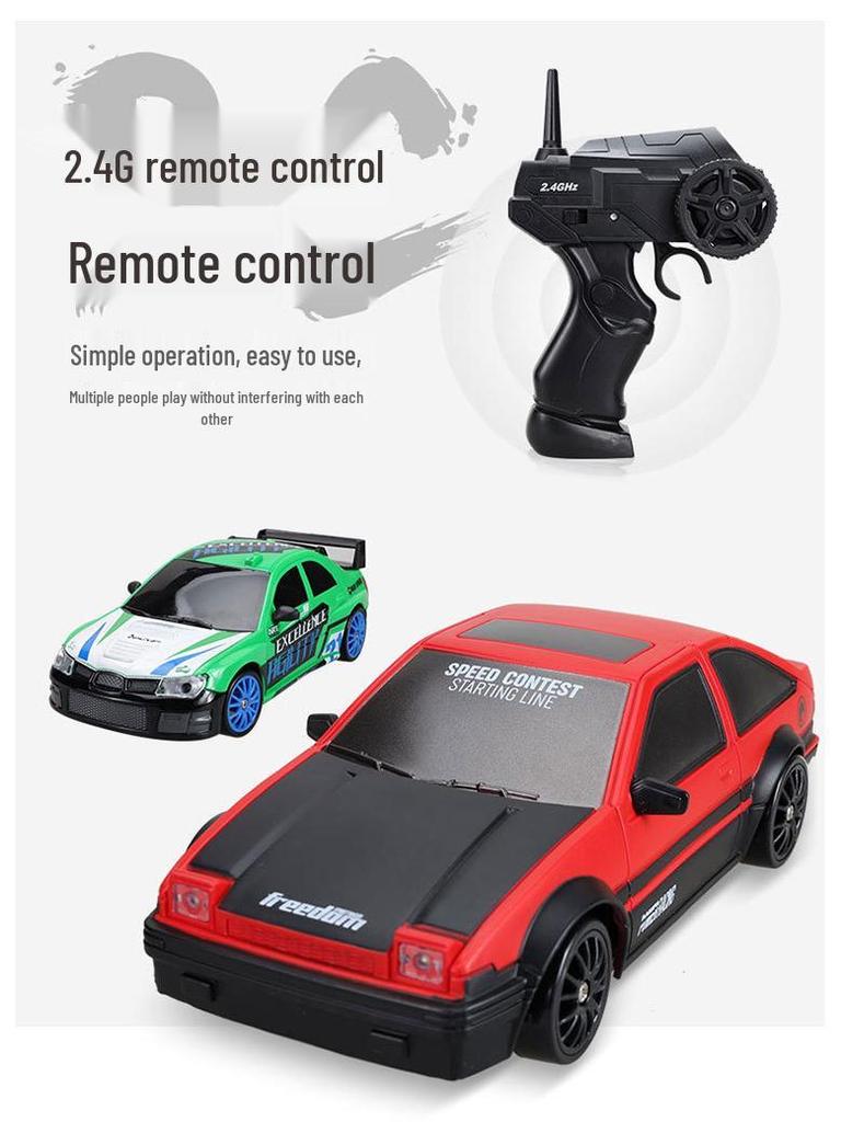 1:24 Scale 2.4GHz High-Speed Drift RC Car with Four-Wheel Drive