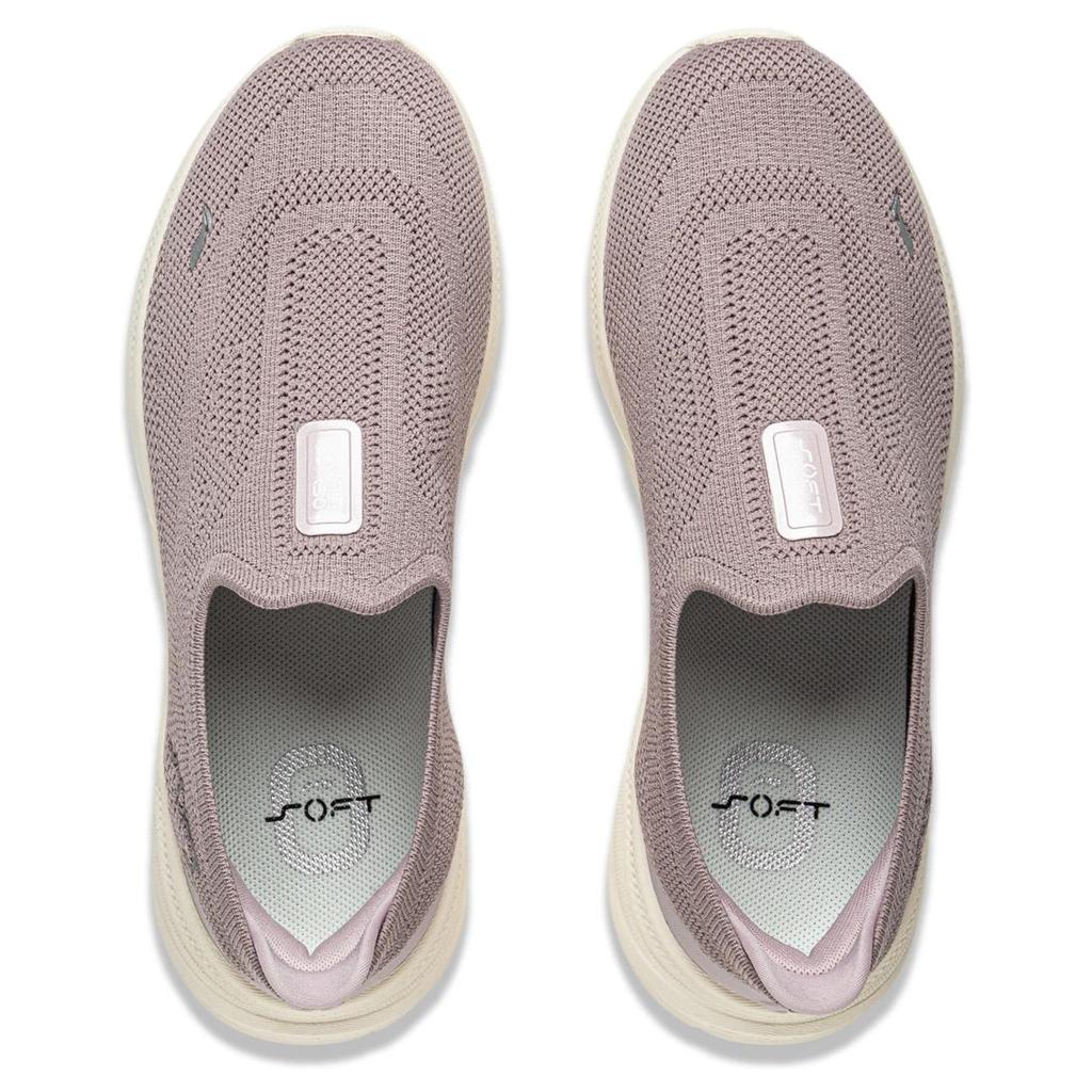 Li Ning Slip Resistant, Abrasion Resistant, Lightweight Low Top Casual Shoes Women's Dove Gray Purple AGLV018-10
