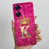 For Realme C55 RMX3710 Luxury Crown Letters Cover Soft Silicone Phone Case For Realme Narzo N55 C 55 RealmeC55 NarzoN55 Bumper