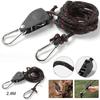 2/1Pcs Camping Tent Adjustable Rope Fastener Fixed Buckle Pulley Tensioner Ratchet Hangers Lights Lifting Awning Wind Rope
