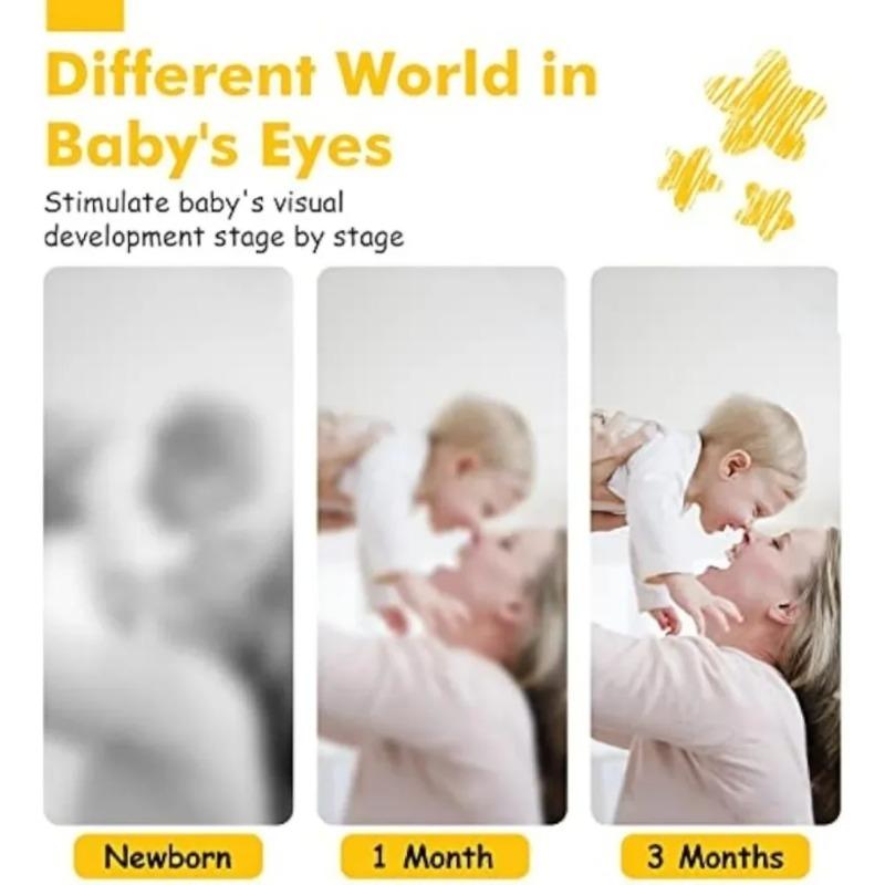 Babys Schwarz-Weiß-Hoher Kontrast Lernkarten Visuelle Stimulationskarten Montessori Spielzeug Lern- und Bildungsspielzeug für Babygeschenke