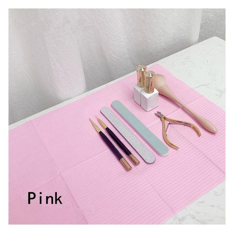 

20pcs/lot Pink Disposable Tattoo Clean Pad For Nails Nail Art Table Mat Waterproof Tablecloths Manicure Tools Tattoo Accessories