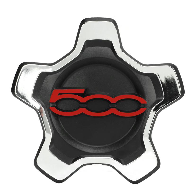 735626311 For 16 Inch Hubcap Cupping For Fiat 500x 735626312 Wheels Centre Hub Caps Set Dust Cover Wheel Hub Silver/Black/Red