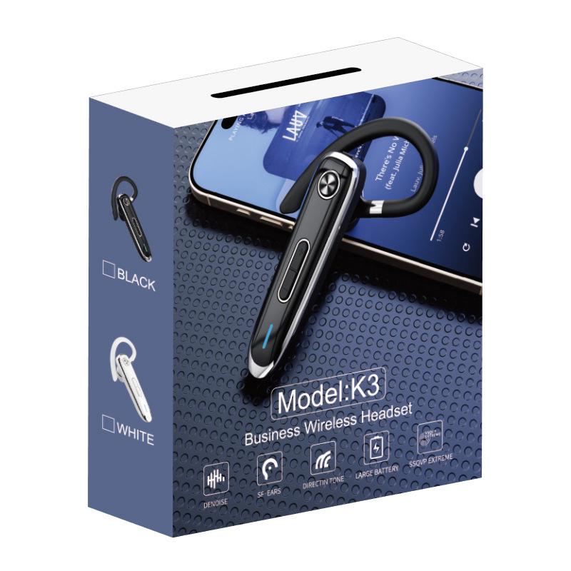 Qualcomm K3 Noise-Canceling Bluetooth Ear Hook: Long Battery Life for Business Calls
