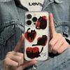 Love Heart Black Cat Lovely Phone Case For Iphone 17 Air 16 16e 17e 15 Plus 14 13 12 11 Pro Max Flexible Protective Soft Cover