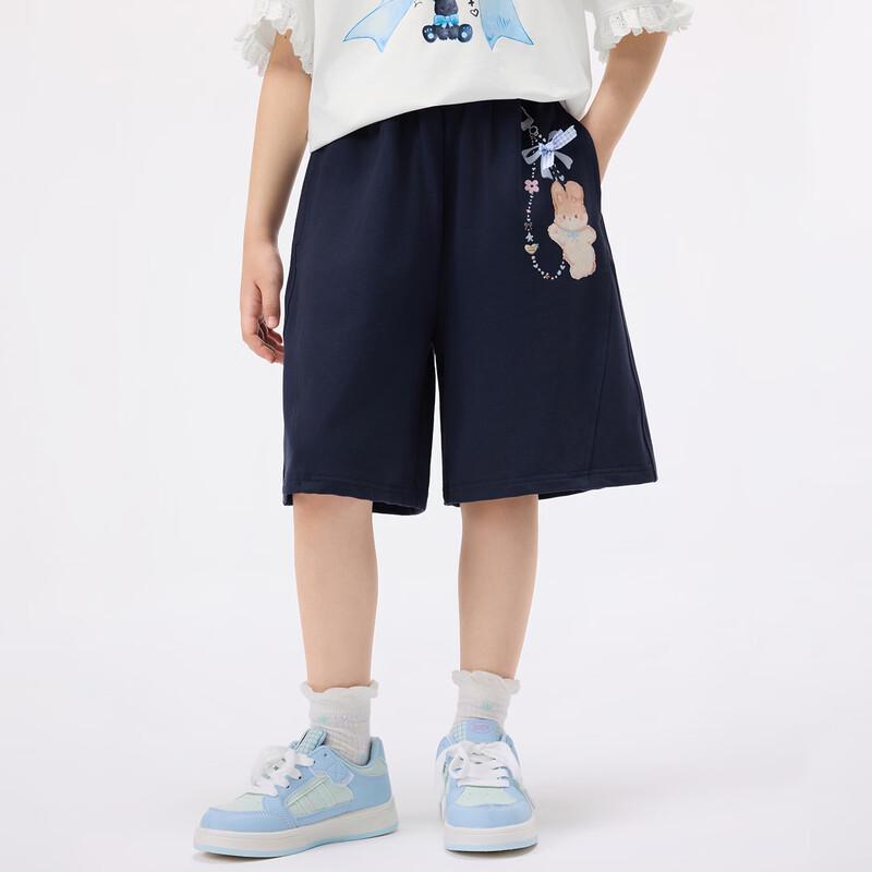 Xiaoyinman Girls' Cartoon Print Breathable Casual Stretch Shorts