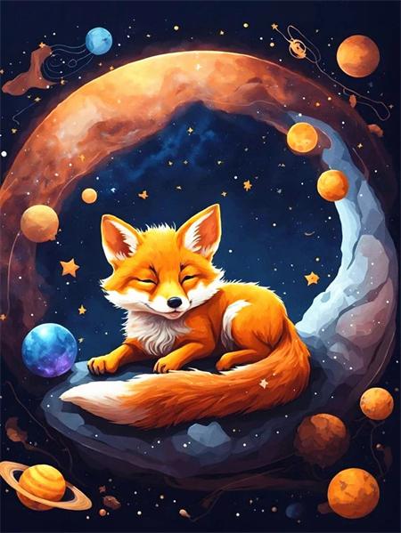 5D Diy Diamond Painting Dog Planet Full Square/Round Embroidery Mosaic Animals Starry Sky Home Decor