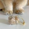 6-teiliger Katzenhaar-Schlüsselanhänger Haarsammlung für Haustiere Gedenkgeschenk Aufbewahrungsflasche