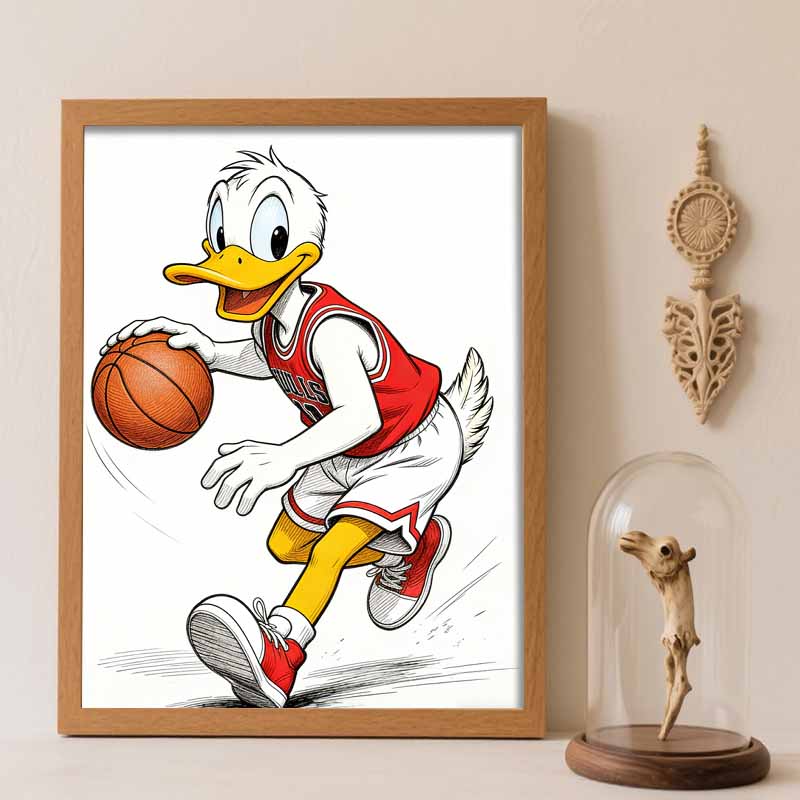 Disney Donald Duck Basketball Sports Diamond Paint Painting Art Kit Handmade DIY5D Home Decor Gift
