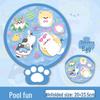 Ins Cute Reflector Cartoon Heart Folding Hand Fan - Portable Round Fan for Photos
