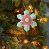 Festival Snowflake Felt Decorations With Embroidery Detail Reusable Christmas Tree Gift Accessories