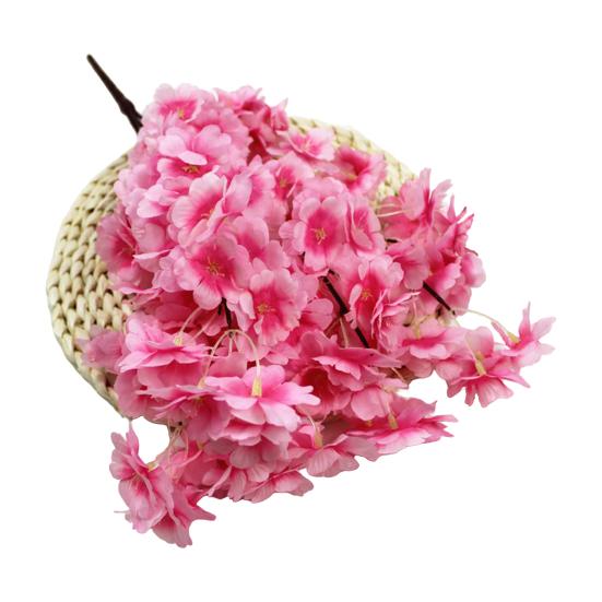 Branches de Cerisier Artificiel 55 cm de Haut Tiges Pêche Fausse Soie Arrangement de Fleurs Artificielles pour Décoration de Table de Maison Mariage