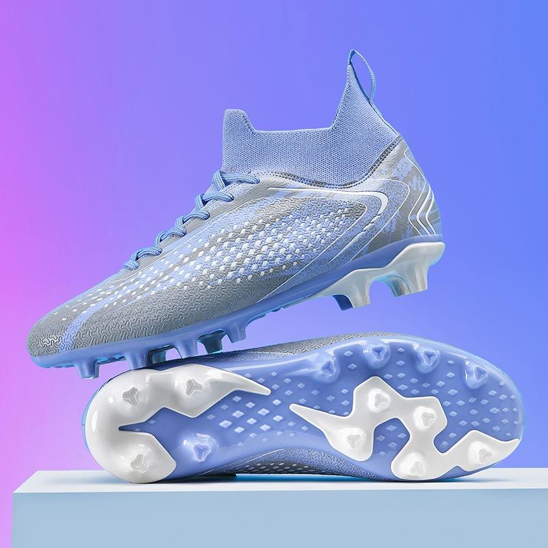 Xiyin football shoes men's and women's high-top spikes broken nails student children boys professional training