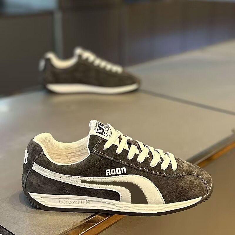 Shoes men's popular frosted leather casual shoes in spring  Kwai super hot comfortable light versatile ins men's shoes