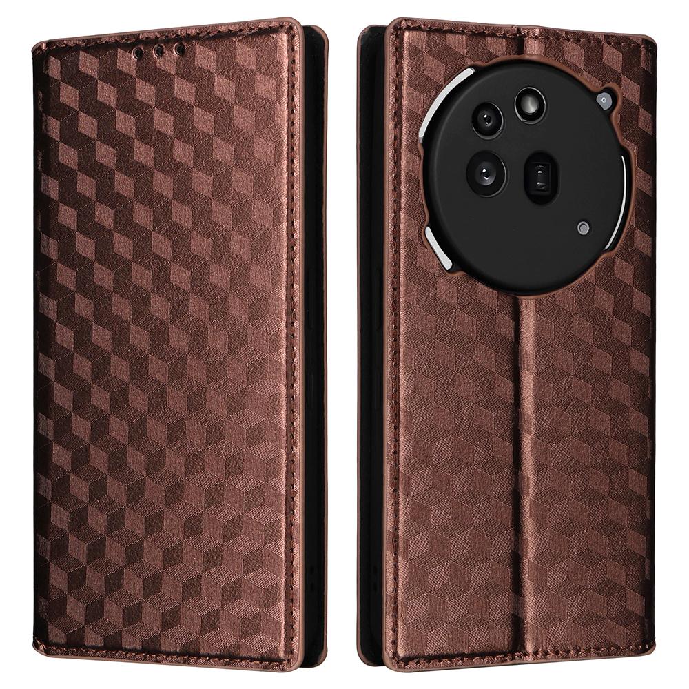 For Nothing Phone (3a) Pro Case Wallet Rhombus Imprinted Leather Phone Cover