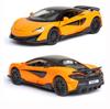 1:McLaren 600LT metallbilmodell i 32 skala, tilbaketrekkbare biler med lyd og lysdioder, Diecast billekebiler, bursdagsgave til gutter og jenter