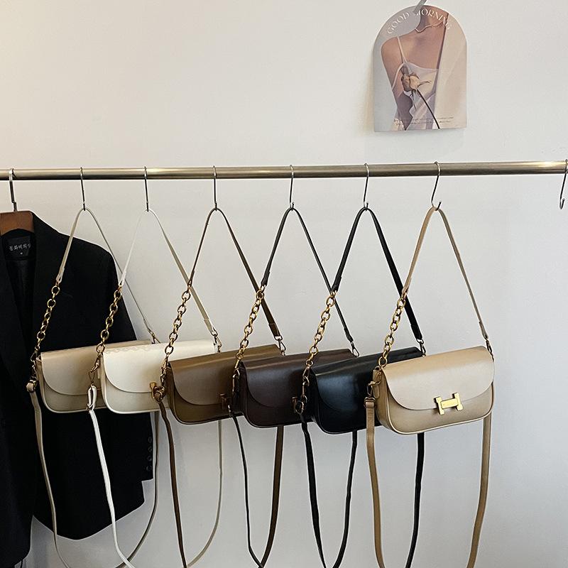 New niche design popular chain small square bag versatile single shoulder crossbody trendy women's bag