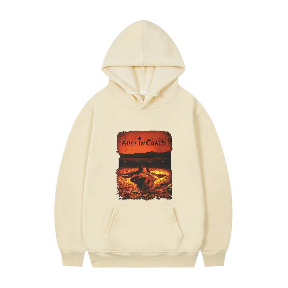Heißer Verkauf Rockband Alice in Chains Dirt Album Grafik Hoodie Herren Damen Gothic Punk Popmusik Streetwear Herbst und Winter Hoodie