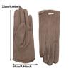Women Touch Screen Gloves Fashion Mittens Autumn Winter Warm Thin Cashmere Solid Cycling Drive Suede Fabric Elegant Windproof