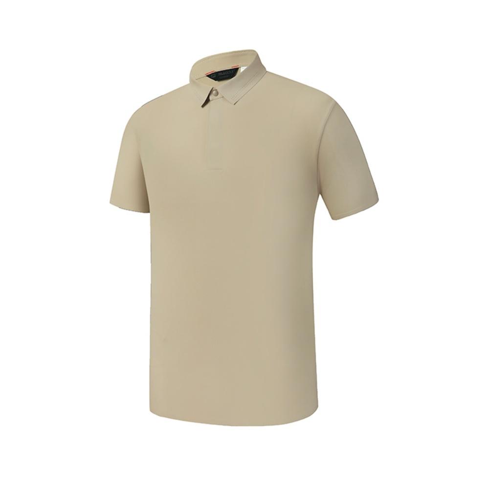 FILA Golf Series Simple Solid Color Casual Cool Touch Polo Shirt Men tops Light-Rock-Gray A11M625156FGY