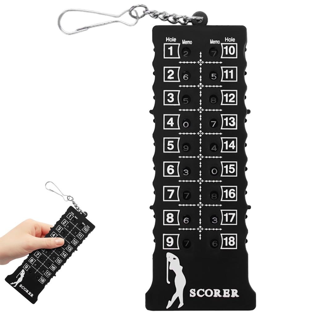 Portable Golf Score Counter Scoreboard Training Practice Competition Accessory Gifts for Golf Lovers Friends
