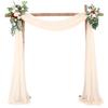 Wedding Arch Draping Fabric Backdrop Curtain Drape for Wedding Parties Events Decor 75x550cm