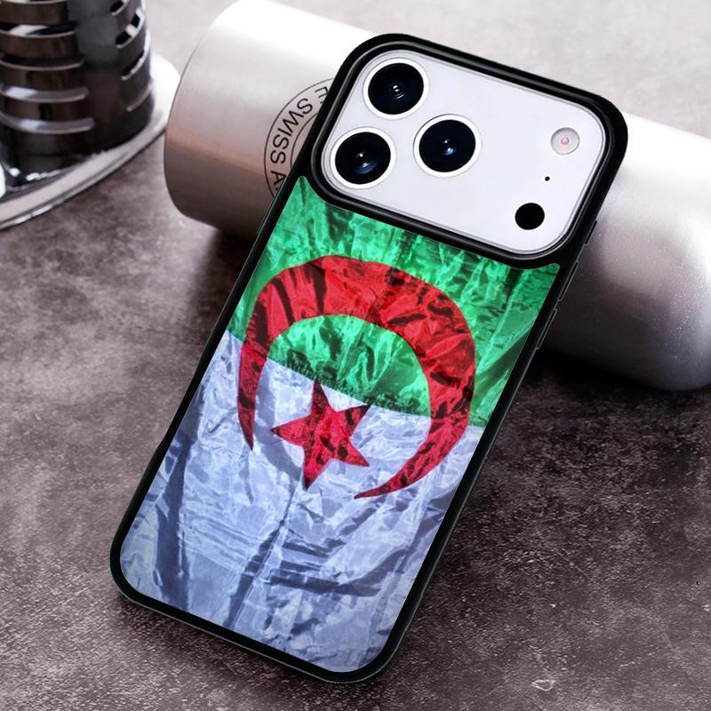 Algeria Flag Phone Case For iPhone 17 16 15 14 13 12 11 Pro Max Plus 17Air Soft Silicone Cover