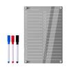 Wochen-Essensplaner-Set, magnetische Acryltafel, wiederverwendbares, abwischbares Design für effiziente Büro- und Haushaltsnutzung