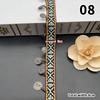 Woven Jacquard Ribbon Lace Tassel Fringe Geometric Figure Pattern for Clothing Straps Accessory Cloth Supplies Diy Sewing 1Yard