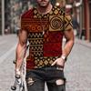 Mens Short Sleeve Crew Neck T-Shirt With Cartoon Digital Print Loose Fit Casual Wear