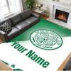 Crystal Velvet Rug Custom Name Text, Soft Non Slip Floor Mat Home DecorCeltic FC