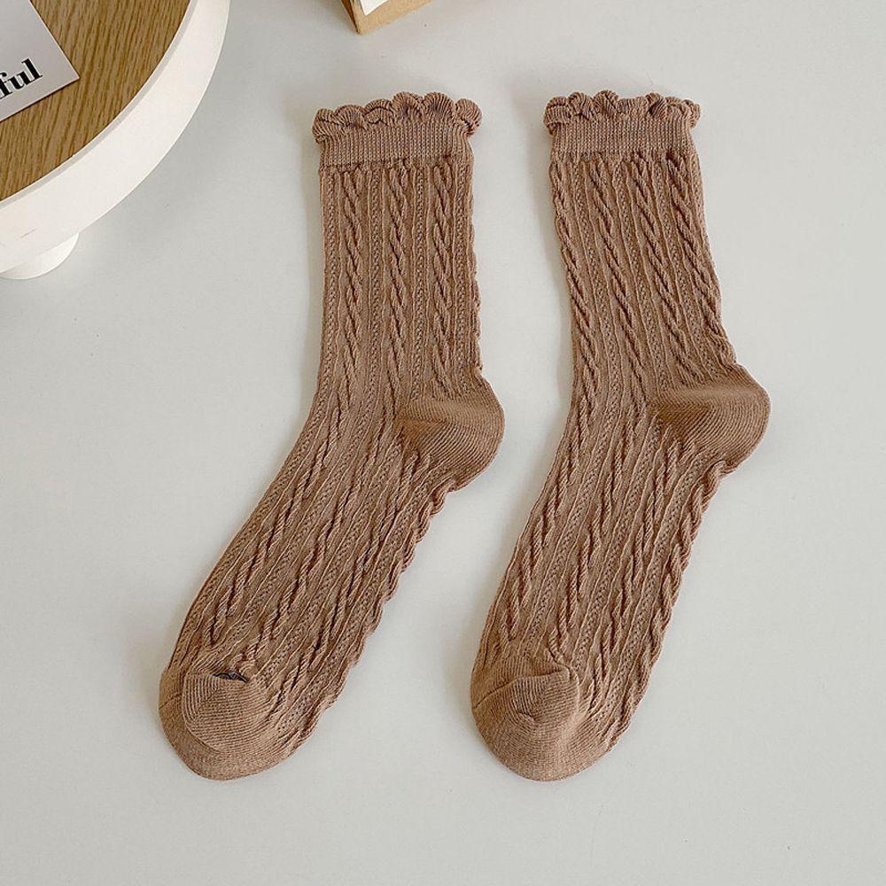 Streetwear Cross For Girls JK Harajuku Style Women Cotton Socks Hosiery Ruffle Korean Lace Socks хаки