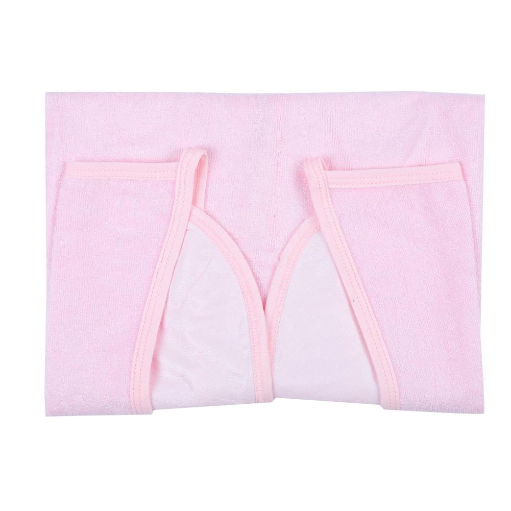 

Пожилой Водонепроницаемый Нагрудник Взрослый Слюнявчик для Еды Обеденный Фартук Защитник Одежды Светло-розовый M