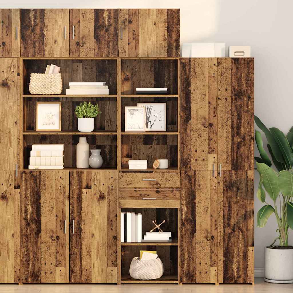 Highboard Reclaimed Wood 50 x 42.5 x 185 cm Particleboard