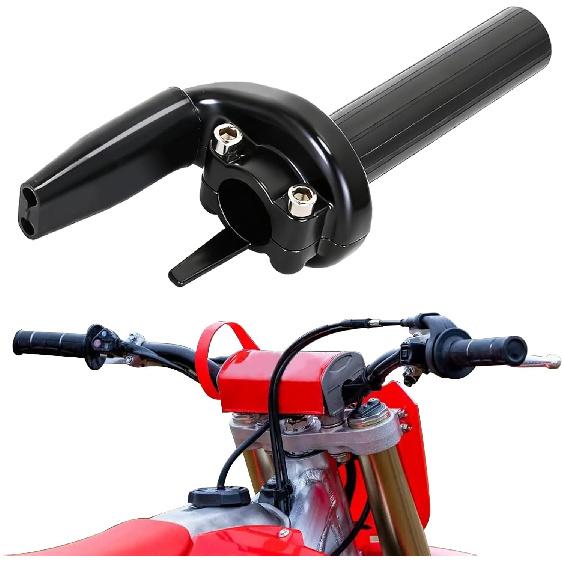 Dirt Bike Throttle Tube Handle Twister for CRF250R 2004-2014 CRF450R 2002-2014 CRF250X CRF450X 2004-2014 Black