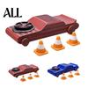 Tragbares Driftauto-Spielzeug 1/2 Stück Taschenknetspielzeug mit 3/6 Mini-Kegeln, 2-in-1 Kreisel & Fingerfahrzeug-Spielzeug, Stressabbau-Schreibtisch für Erwachsene, Geschenk für Liebhaber