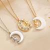 Vintage Style Tassel Pendant Necklace Exquisite Tassel Design Rhinestone Necklace  Vacation Wear