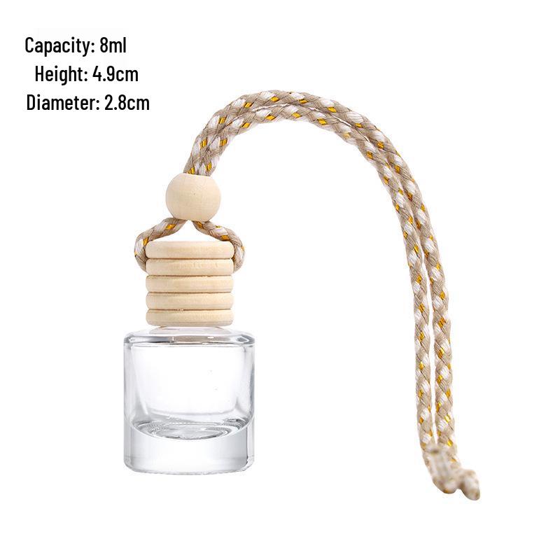 Glass Hanging Car Air Freshener & Essential Oil Diffuser Bottle