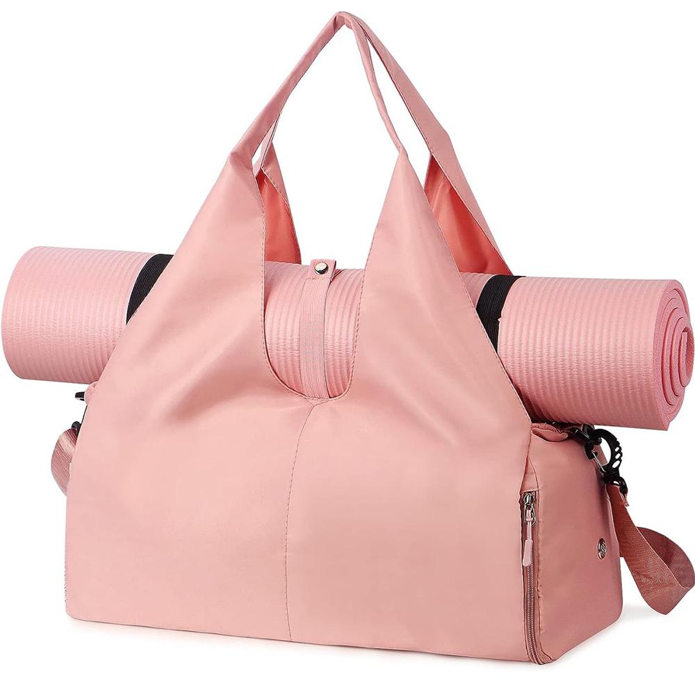 

1 PCS Oxford cloth women s minimalist sports shoulder bag with large capacity yoga and fitness bag 30 - 40L рожевий