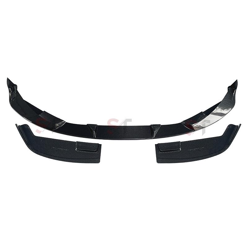 BMW M4 G82 Carbon Fiber 3D Front Lip Spoiler & Under Bumper Body Kit Diffuser