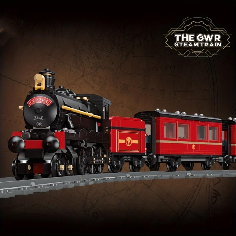 Get Your Own Deluxe City Steam Train Railway - Technical Building Blocks Model Toy For Christmas Gifts Halloween Thanksgivingday