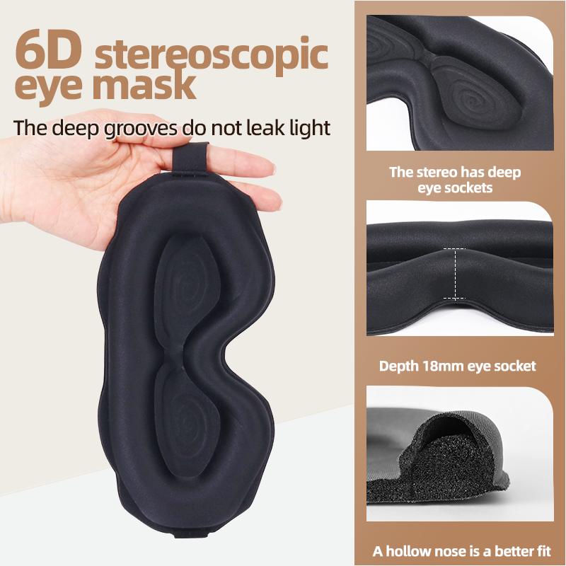 3D Sleeping Mask Block Out Light Soft Padded Sleep Mask for Eyes Slaapmasker Eye Shade Blindfold Sleeping Aid Face Mask Eyepatch