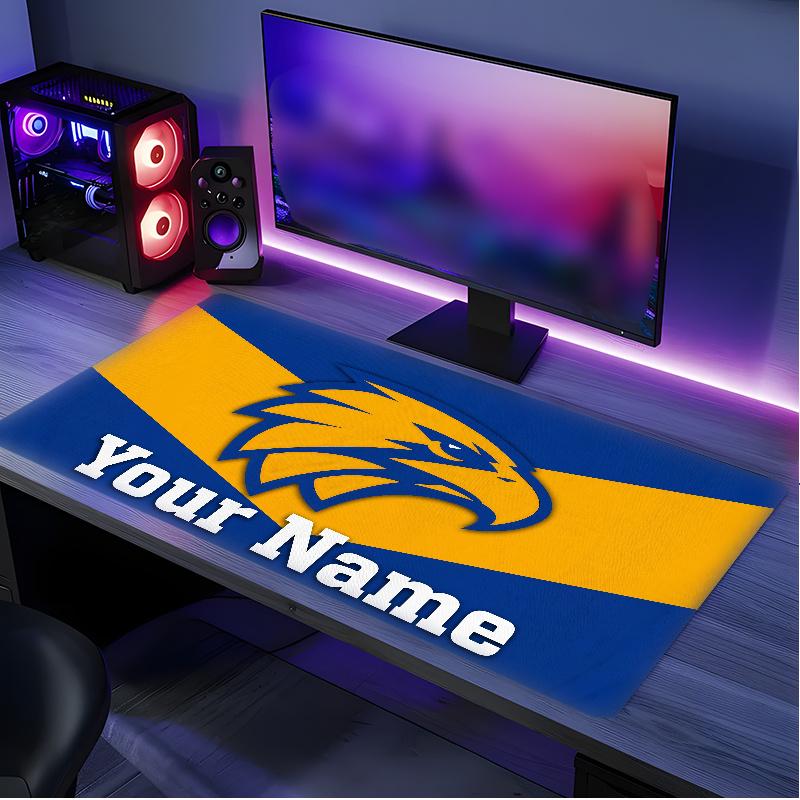Adelaide Crows (1) Custom Name Mouse Pad Non‑Slip Mousepad for Office Gaming Desk Custom Gift for Men Women