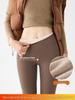 Women's Shark Slim-Fit Velvet-Lined Warm Cotton Yoga Pants - 2025 Autumn/Winter Collection