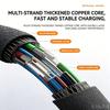 90 Degree Spring Type C Fast Charging Cable 120W 6A Extension Spring Data Cord For Phones Tablets