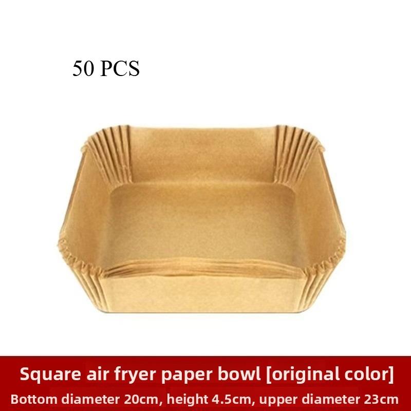 50/100Pcs Disposable Non-Stick Paper Round Air-Fryer Paper Liners Air Fryer Baking Papers Airfryer Paper Kitchen Accessories
