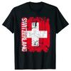 Super Swiss Proud Switzerland Flag T Shirts Man ShortSleeve Fashion Hipster T Shirt Clothing Casual Summer Basic Loose Tee