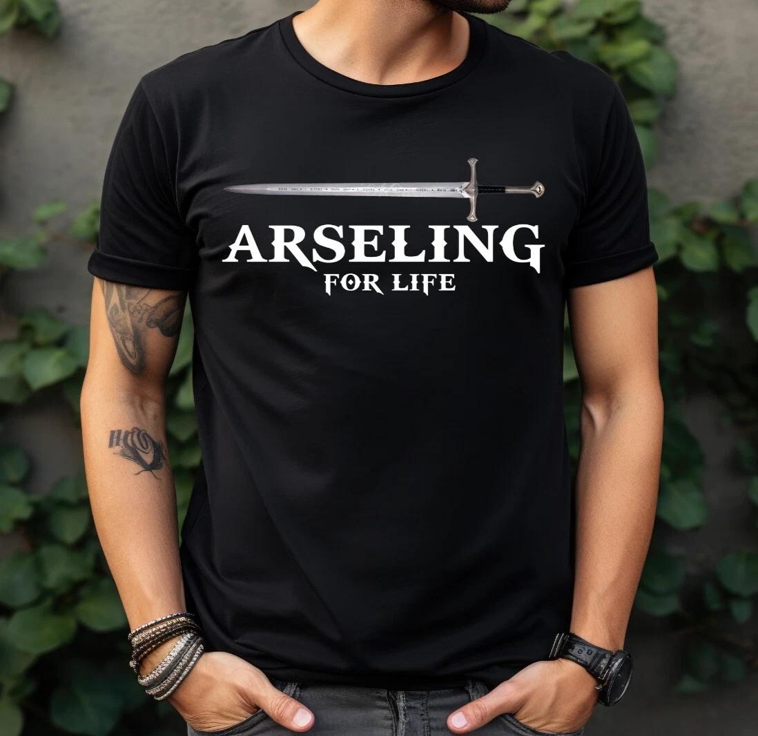 Arseling For Life Kingdom Vintage Warrior Tee Gift Graphic Print Unisex T- Shirt 2XL